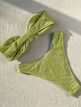 Litlookz Studio Crinkle Knot Bikini Set, view 6
