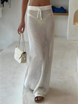 Litlookz Studio Crochet Beach Maxi Skirt, view 5