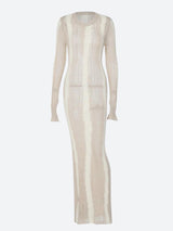 Litlookz Studio Crochet Distressed Maxi Dress, view 5