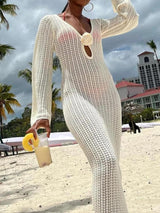 Litlookz Studio Crochet Maxi Dress, view 6