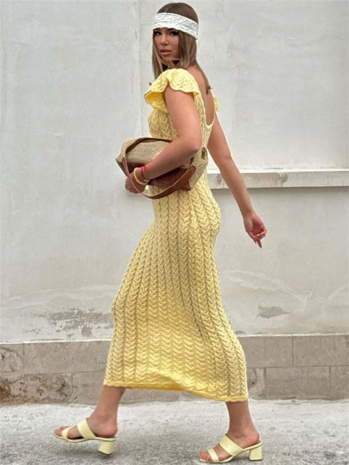 Litlookz Studio Crochet Midi Dress