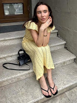 Litlookz Studio Crochet Midi Dress, view 3