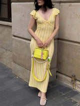 Litlookz Studio Crochet Midi Dress, view 5