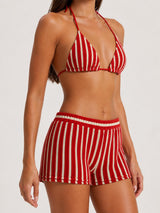 Litlookz Studio Crochet Three Piece Bikini Set, view 6