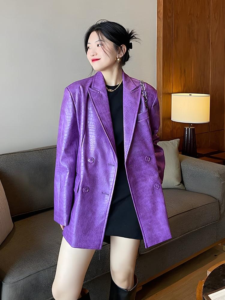 Litlookz Studio Crocodile Blazer Jacket