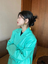 Litlookz Studio Crocodile Blazer Jacket, view 4