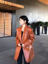 Litlookz Studio Crocodile Blazer Jacket, view 5