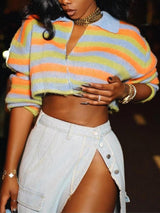 Litlookz Studio Cropped Cardigan, view 2