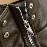 Litlookz Studio Cropped Faux Leather Jacket, view 6