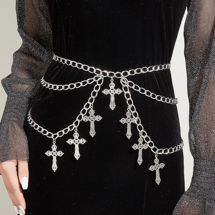 Litlookz Studio Cross Chain Waist Belt