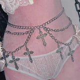 Litlookz Studio Cross Chain Waist Belt, view 2