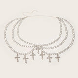 Litlookz Studio Cross Chain Waist Belt, view 3