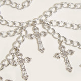 Litlookz Studio Cross Chain Waist Belt, view 4