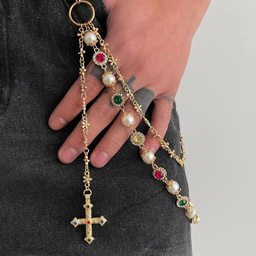 Litlookz Studio Cross Charm Waist Chain
