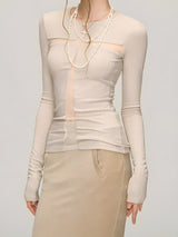 Litlookz Studio Cross Cut Out Top, view 4
