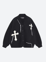 Litlookz Studio Cross Patch Cardigan, view 4