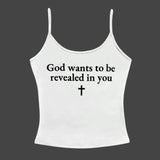 Litlookz Studio Cross Tank Top, view 4