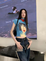 Litlookz Studio Cubist Woman Turtle Neck Top, view 3