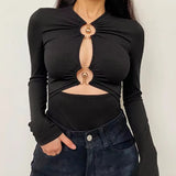 Litlookz Studio Cut Out Open Front Bodysuit, view 4