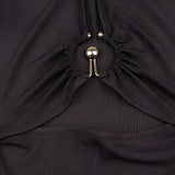 Litlookz Studio Cut Out Open Front Bodysuit, view 6
