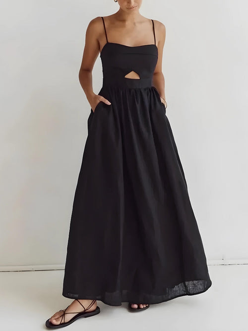 Litlookz Studio Cut Out Slit Maxi Dress