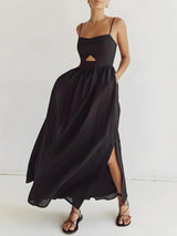 Litlookz Studio Cut Out Slit Maxi Dress, view 2