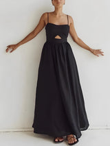Litlookz Studio Cut Out Slit Maxi Dress, view 3