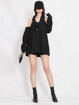 Litlookz Studio Cut-Out Striped Blazer, view 2
