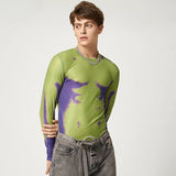 Litlookz Studio Cyberpunk Abstract Painting Mesh Top, view 3