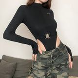 Litlookz Studio Cyberpunk Belted Corduroy Bodysuit, view 3