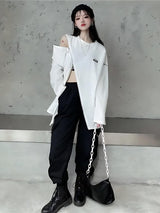 Litlookz Studio Cyberpunk Cross Zip-Up Top, view 3