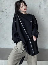 Litlookz Studio Cyberpunk Cross Zip-Up Top, view 4