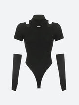Litlookz Studio Cyberpunk Cut Out Corduroy Bodysuit, view 4