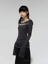 Litlookz Studio Cyberpunk Extra Long Sleeve Top, view 3