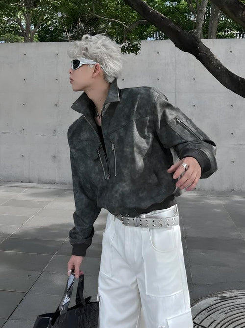 Litlookz Studio Cyberpunk Faux Leather Jacket