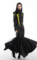 Litlookz Studio Cyberpunk Faux Leather Maxi Dress, view 2