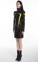 Litlookz Studio Cyberpunk Faux Leather Maxi Dress, view 6