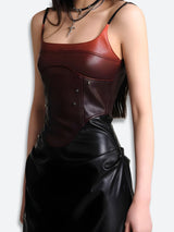 Litlookz Studio Cyberpunk Faux Leather Midi Dress, view 5