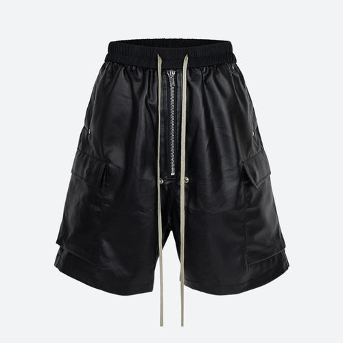Litlookz Studio Cyberpunk Faux Leather Shorts