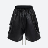 Litlookz Studio Cyberpunk Faux Leather Shorts, view 2