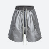 Litlookz Studio Cyberpunk Faux Leather Shorts, view 3