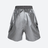 Litlookz Studio Cyberpunk Faux Leather Shorts, view 4