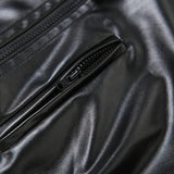Litlookz Studio Cyberpunk Faux Leather Zip Up Top, view 6