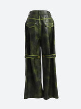 Litlookz Studio Cyberpunk Forest Faux Leather Pants, view 4