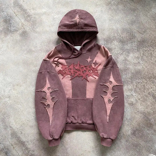 Litlookz Studio Cyberpunk Futuristic Patch Hoodie