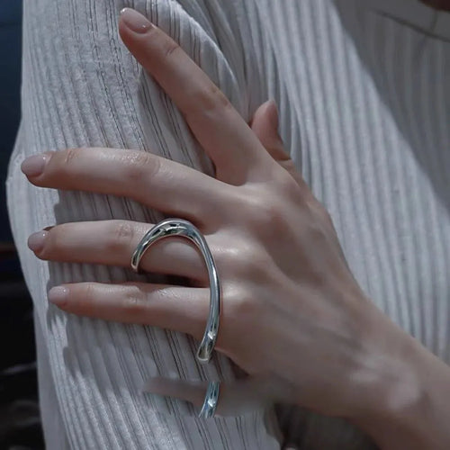 Litlookz Studio Cyberpunk Geometric Ring