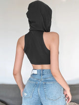 Litlookz Studio Cyberpunk Hooded Crop Top, view 3