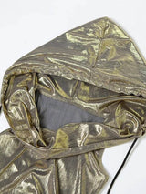 Litlookz Studio Cyberpunk Metallic Hooded Midi Dress, view 5