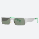 Litlookz Studio Cyberpunk Rectangle Metal Sunglasses, view 2