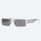 Litlookz Studio Cyberpunk Rectangle Metal Sunglasses, view 5